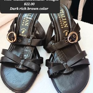 New Italian Shoemaker Wedges 2 inche heel